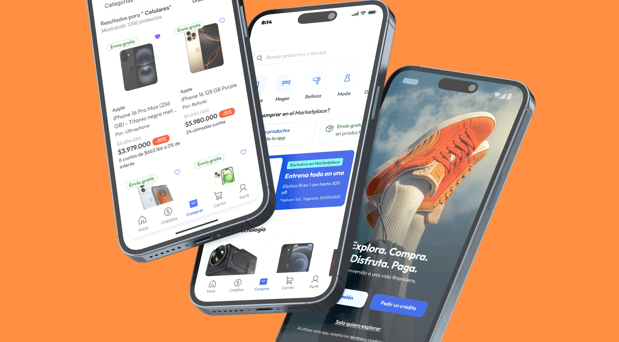 Multiple Addi app screens
